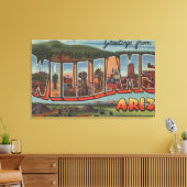 アリゾナ州ウィリアムズ – ラージレターシーン キャンバスプリント (インサイチュ (リビング))