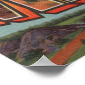 アリゾナ州ウィリアムズ – ラージレターシーン ポスター (角)