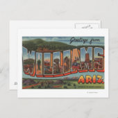 アリゾナ州ウィリアムズ – ラージレターシーン ポストカード (正面/裏面)