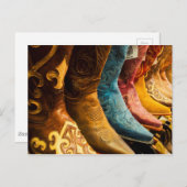 アリゾナ州カウボーイブーツ ポストカード (正面/裏面)