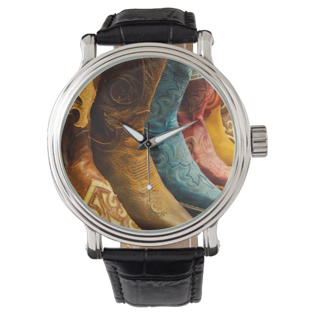 アリゾナ州カウボーイブーツ 腕時計 (正面)