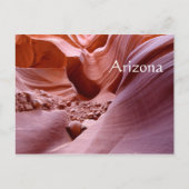アリゾナ州キャニオンのライトと岩 ポストカード (正面)