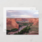 アリゾナ州キャニオン・デ・チェリー日没 ポストカード (正面/裏面)