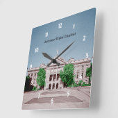 アリゾナ州キャピトル着色 スクエア壁時計 (傾斜)