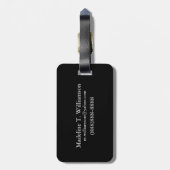 アリゾナ州サグアロ·サンライズ ラゲッジタグ (裏面縦)