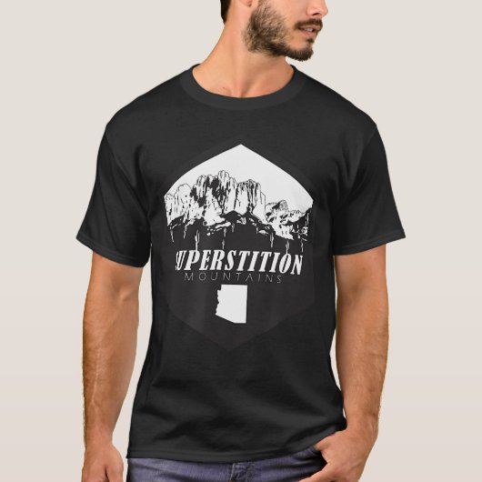 アリゾナ州サパースティション山 Tシャツ (正面)