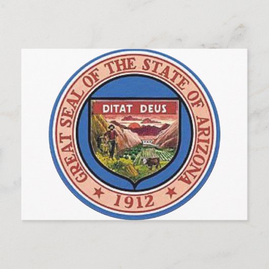 アリゾナ州シール ポストカード (正面)