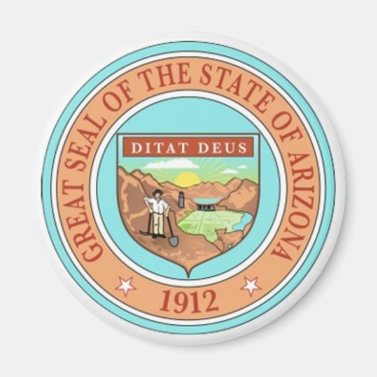 アリゾナ州シール マグネット (正面)