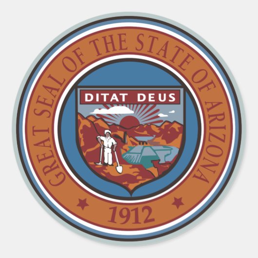アリゾナ州シール ラウンドシール (正面)