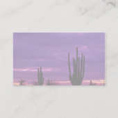 アリゾナ州スコッツデール·サンセット 名刺 (裏面)