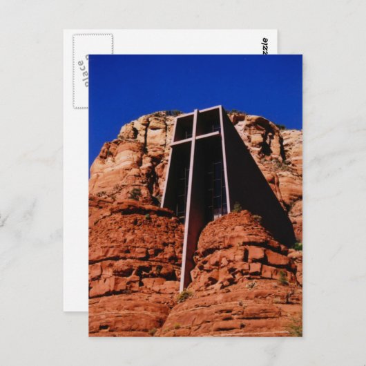 アリゾナ州セドナの岩のチャペル ポストカード (正面/裏面)