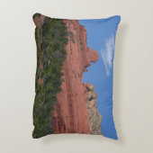 アリゾナ州セドナの蒸気船ロック写真 アクセントクッション (裏面(縦))