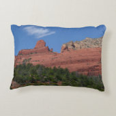 アリゾナ州セドナの蒸気船ロック写真 アクセントクッション (裏面)