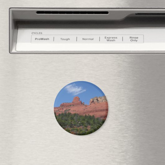 アリゾナ州セドナの蒸気船ロック写真 マグネット (インサイチュ (食洗機))