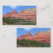 アリゾナ州セドナの蒸気船ロック写真 名刺 (正面/裏面)