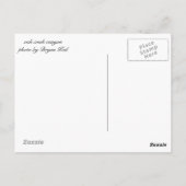 アリゾナ州セドナの金ゴールドの葉 ポストカード (裏面)