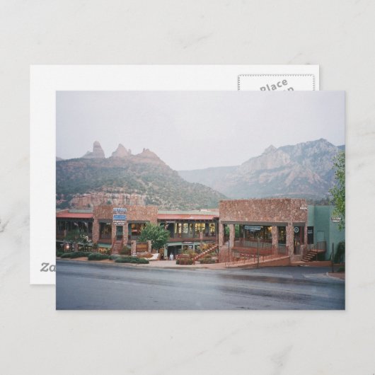 アリゾナ州セドナダウンタウン ポストカード (正面/裏面)