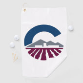 アリゾナ州チャンドラー国旗 ゴルフタオル (インサイチュ)