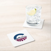 アリゾナ州チャンドラー国旗 スクエアペーパーコースター (インサイチュ)