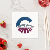 アリゾナ州チャンドラー国旗 スタンダードカクテルナプキン (インサイチュ)