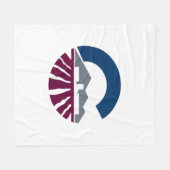 アリゾナ州チャンドラー国旗 フリースブランケット (正面(横))