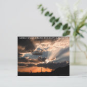 アリゾナ州ツーソンからのご挨拶 ポストカード (スタンド正面)