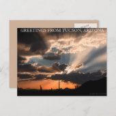 アリゾナ州ツーソンからのご挨拶 ポストカード (正面/裏面)