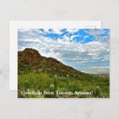 アリゾナ州ツーソンからの挨拶! ポストカード (正面/裏面)