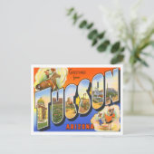 アリゾナ州ツーソンヴィンテージビッグ・レターズハガキ ポストカード (スタンド正面)