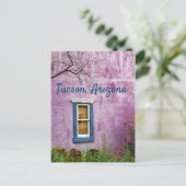 アリゾナ州ツーソン南西部の紫と青 ポストカード (スタンド正面)