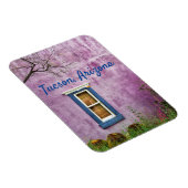 アリゾナ州ツーソン南西部の紫と青 マグネット (右側)