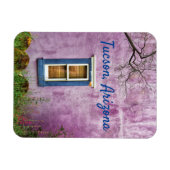 アリゾナ州ツーソン南西部の紫と青 マグネット (横)