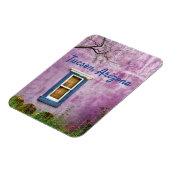 アリゾナ州ツーソン南西部の紫と青 マグネット (左側)