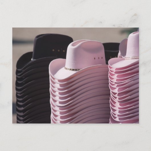 アリゾナ州ツーソン。カウボーイの帽子男性へと女性 ポストカード (正面)