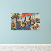 アリゾナ州ツーソン – ラージ・レター・シーン2 キャンバスプリント (インサイチュ (ウッドフロア))