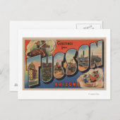 アリゾナ州ツーソン – ラージ・レター・シーン ポストカード (正面/裏面)