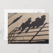 アリゾナ州ツーソン：ロデオの競合相手の影 ポストカード (正面/裏面)