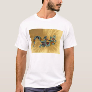 アリゾナ州ツーソン、壁上のPainted gecko Tシャツ