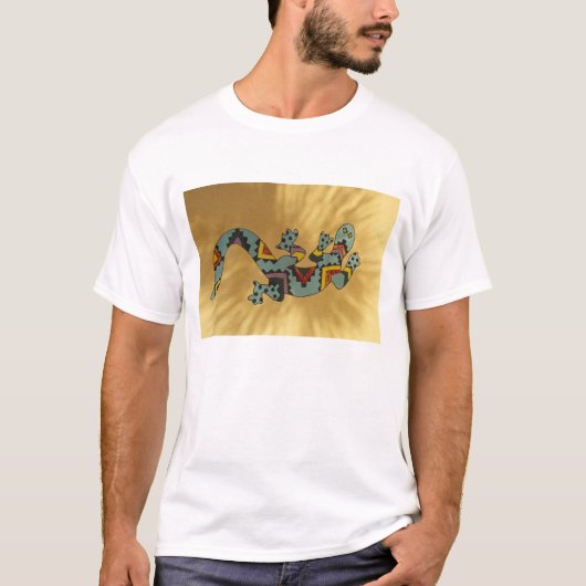 アリゾナ州ツーソン、壁上のPainted gecko Tシャツ (正面)