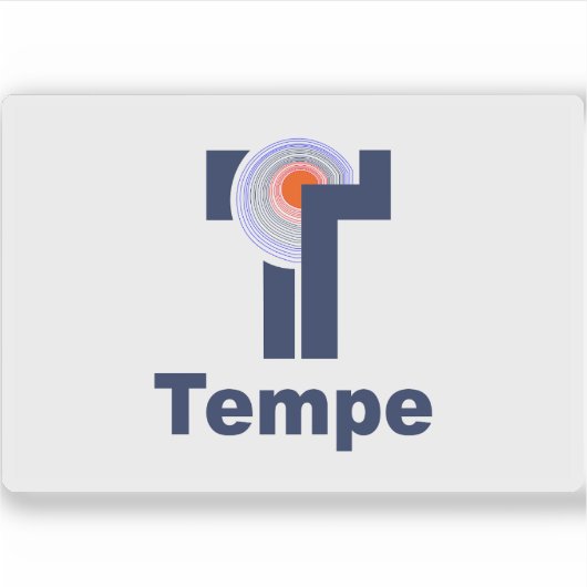 アリゾナ州テンペ州旗 シール (正面)