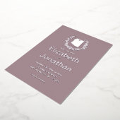 アリゾナ州デスティネーションウェディングシルバー 箔招待状 (回転した状態)