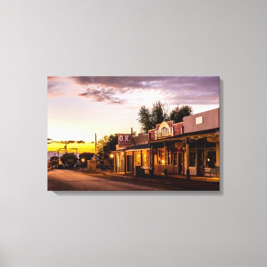 アリゾナ州トゥームストーン、OK Corral キャンバスプリント (正面)