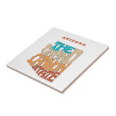 アリゾナ州ニックネームワードアート タイル (側面)