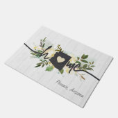 アリゾナ州パーソナライズされたユアホームシティ素朴 ドアマット (アングル)