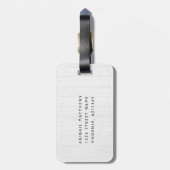 アリゾナ州パーソナライズされたユアホームシティ素朴 ラゲッジタグ (裏面縦)