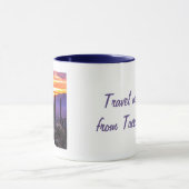 アリゾナ州パーソナライズされた概要写真旅行 マグカップ (中央)