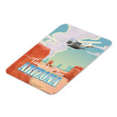 アリゾナ州ビンテージ旅行ポスター マグネット (左側)