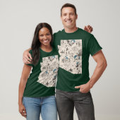 アリゾナ州ビンテージ絵画地図 Tシャツ (ユニセックス)