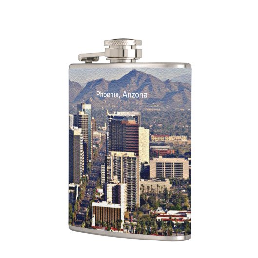 アリゾナ州フェニックスのダウンタウンビュー フラスク (左)