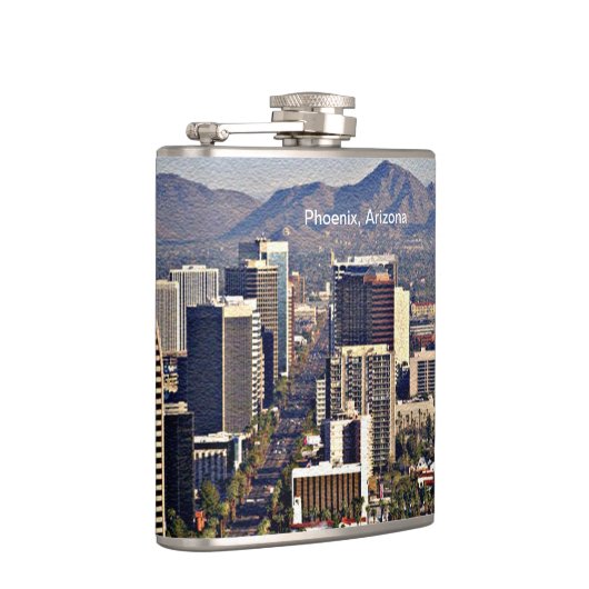 アリゾナ州フェニックスのダウンタウンビュー フラスク (右)